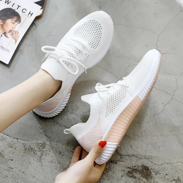 Woman Vulcanized Breathable Sneakers Sports Mesh Trainers