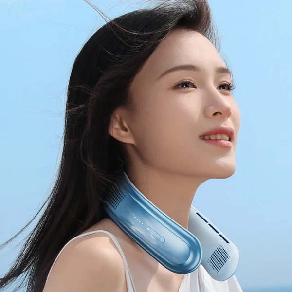 Rechargeable Portable Neck Fan 10000mAh 5 Core Fan
