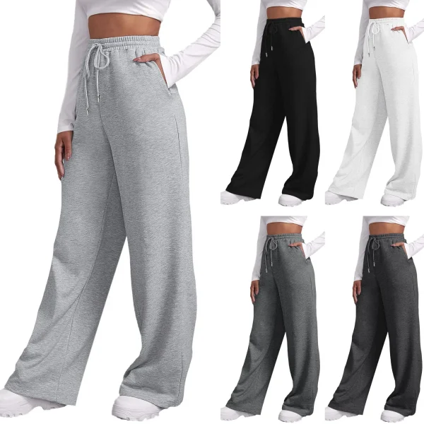 Fleece Wide Leg Joggers Pants for Women
