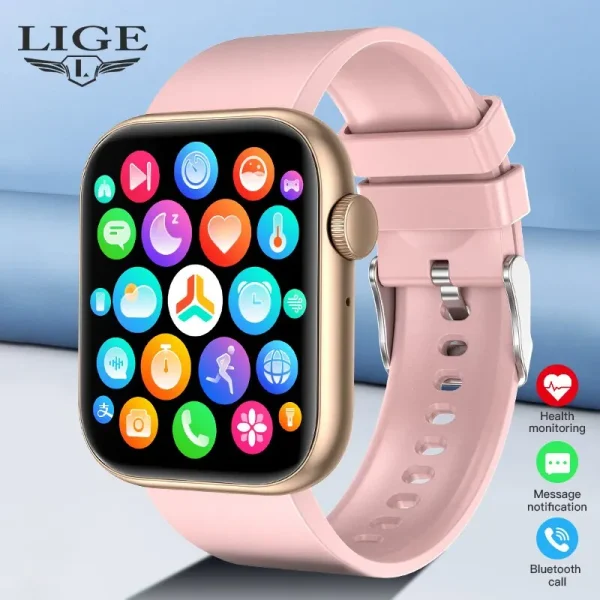 Smart Watch with Call Touch Screen Waterproof Fitness Tracker