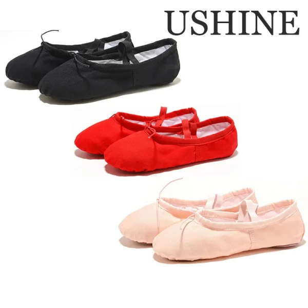 Ballet Slippers shoes Flat Canvas Low Heel
