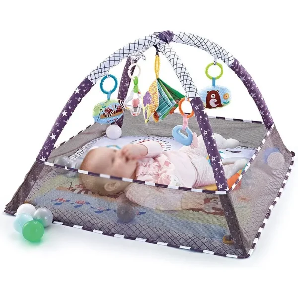 Baby Fitness Frame Newborn Gym Play Mat Multifunction Fence