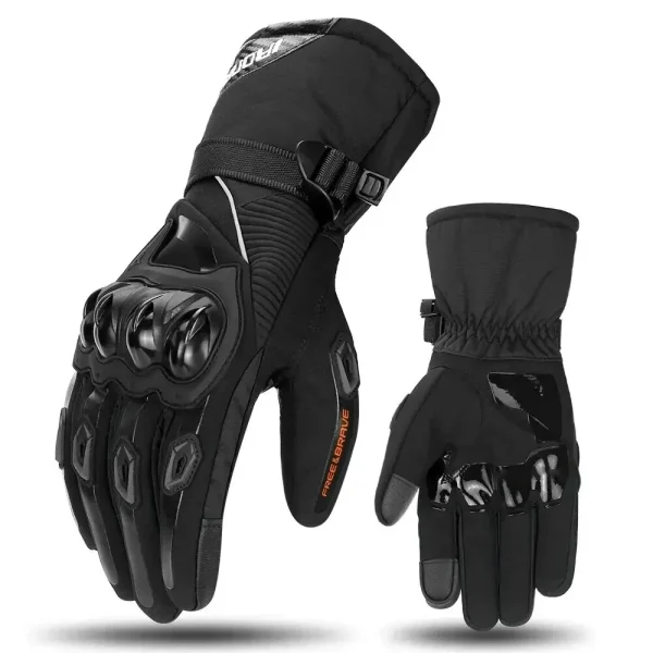 Windproof Waterproof Motorcycle Gloves Touch Screen Support