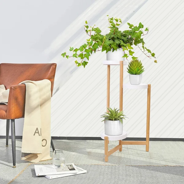 3 Tier Indoor Bamboo Plant Stands