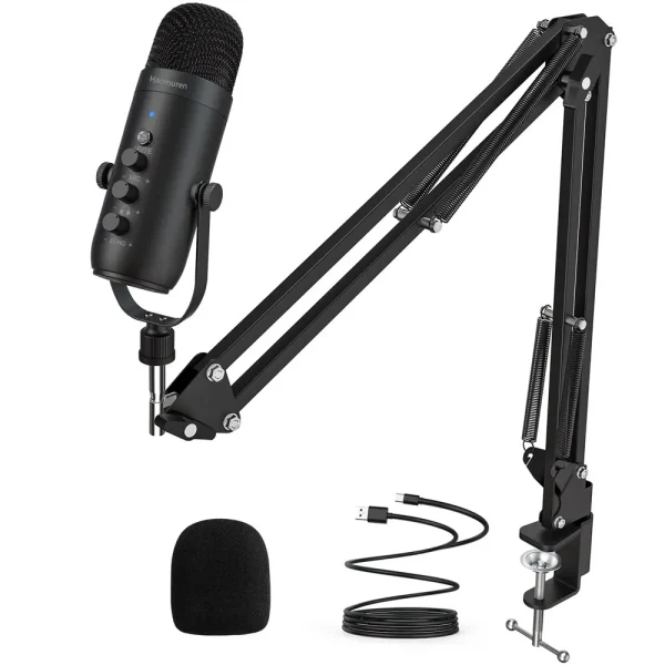 Professional Condenser Mic USB Streaming Podcast Microphone