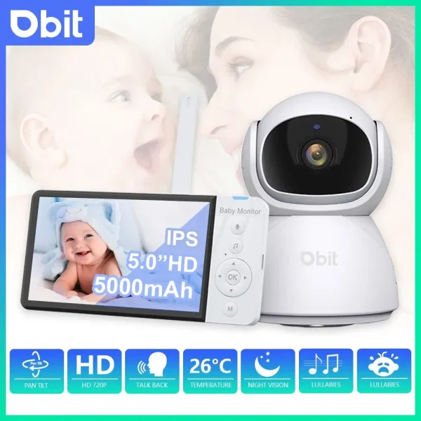 Baby Monitor Night Vision 2-Way Audio Video Camera
