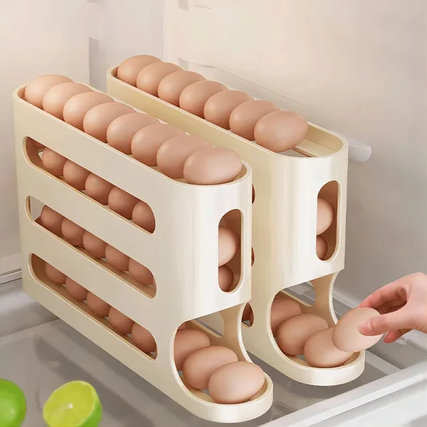 4 Layers Automatic Rolling Eggs Storage Box