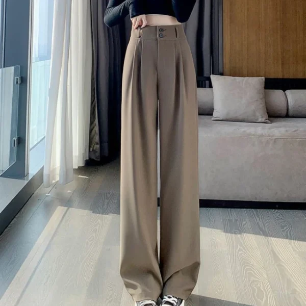 Korean Wide Leg Pants High Waist Trouser