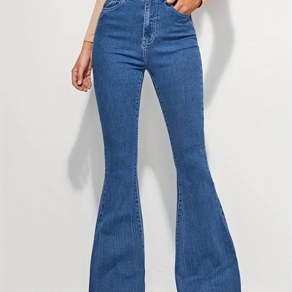 Retro Blue High waist flared Jeans