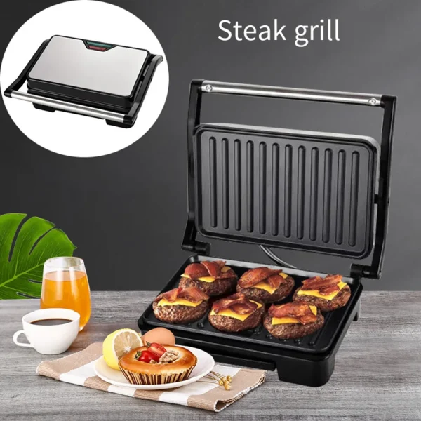 750W Electric Waffle Sandwich Maker Non Stick Surface
