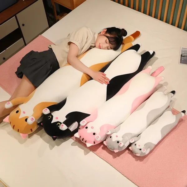 Cute Soft Long Cat Plush Pillows