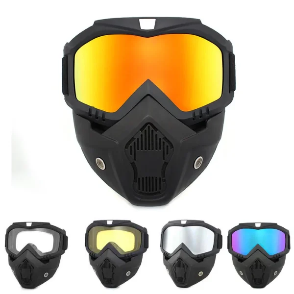 Tactical Full Face Mask Goggles UV Proof Windproof Anti-Fog Paintball Mask