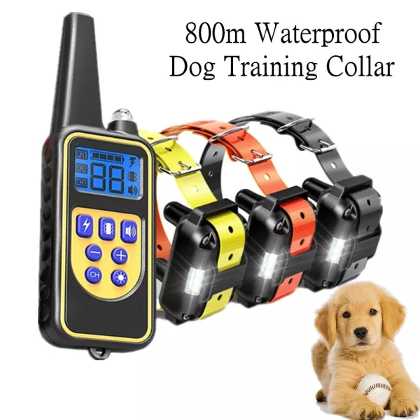 Waterproof Electric Dog Training Anti Barking Collar with Remote Control