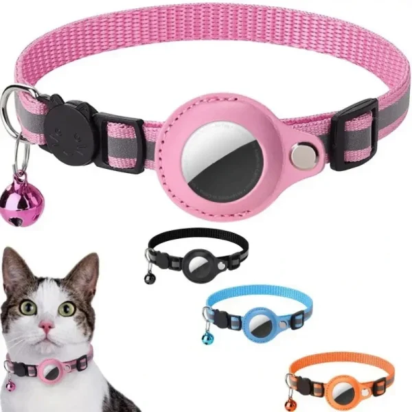 Adjustable Airtag Cat Collar Case