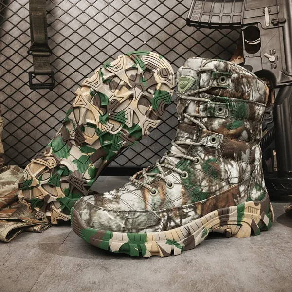 Waterproof Camouflage Hiking Boots for Men