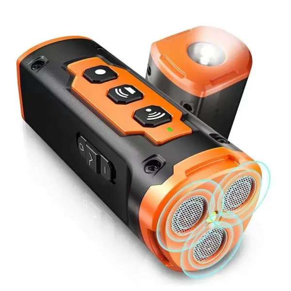 Ultrasonic Dog Repeller Training Device Deterrent with LED Flashlight