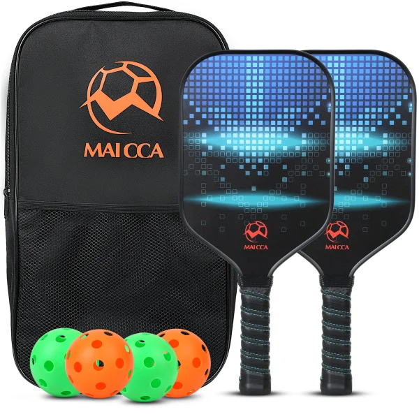Pickleball Paddles USAPA Approved Set Rackets Honeycomb Core 4 Balls