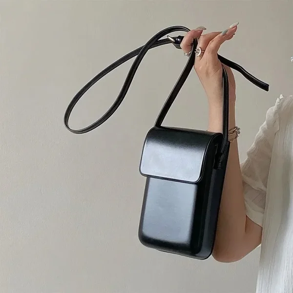 Premium Pu Lather Flap Crossbody Phone Bag