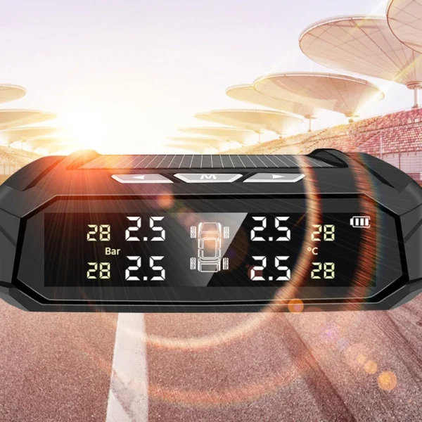 K10 Solar Power Car TPMS Digital LCD Display Car Security Alarm