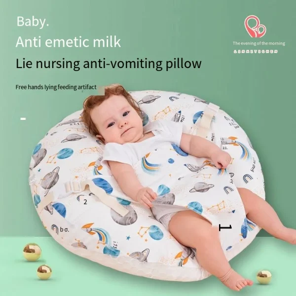 Infants Anti Vomit Lying Down Feeding Cushion Nursing Pillow