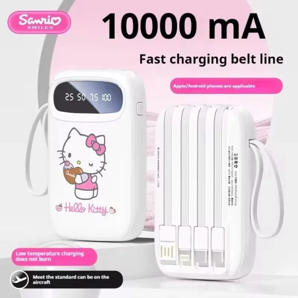 New Sanrio Power Bank Quick Charging Ultra-Thin Portable