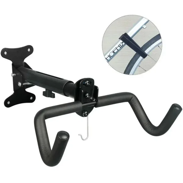 Heavy Duty Wall Bicycle Rack Indoor Stretchable Stand 360 Degree Rotating