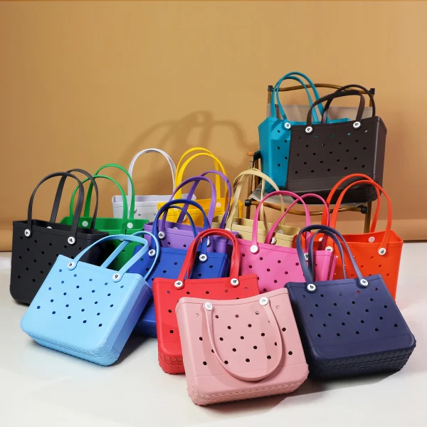 Beach Basket Picnic Waterproof Tote Bag