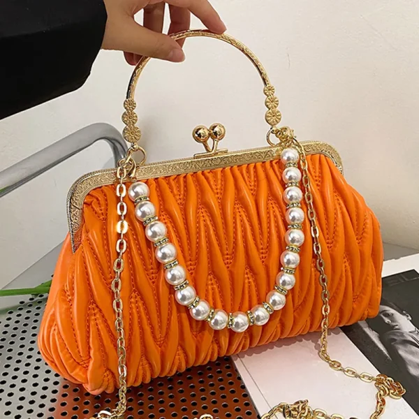 Pearl Chain Crossbody Bags