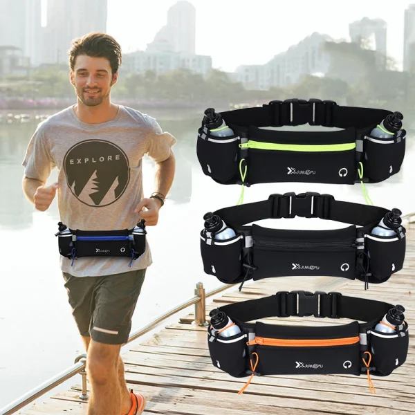 Running Belt with Water Bottles