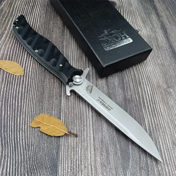 HOCK TitanFold D2 Blade - G10 Pocket Knife