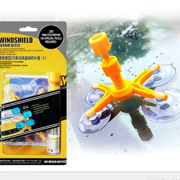 Qfix20 Windshield Repair Kit Car Cracked Glass Windscreen Resin Sealer