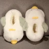 Full Wrap Winter Fur Loafers Cute Duck Bee Rabbit Plush Shoes