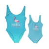 Mom & Daughter Flamingo Tropical Paradise One Piece SwimsuitS